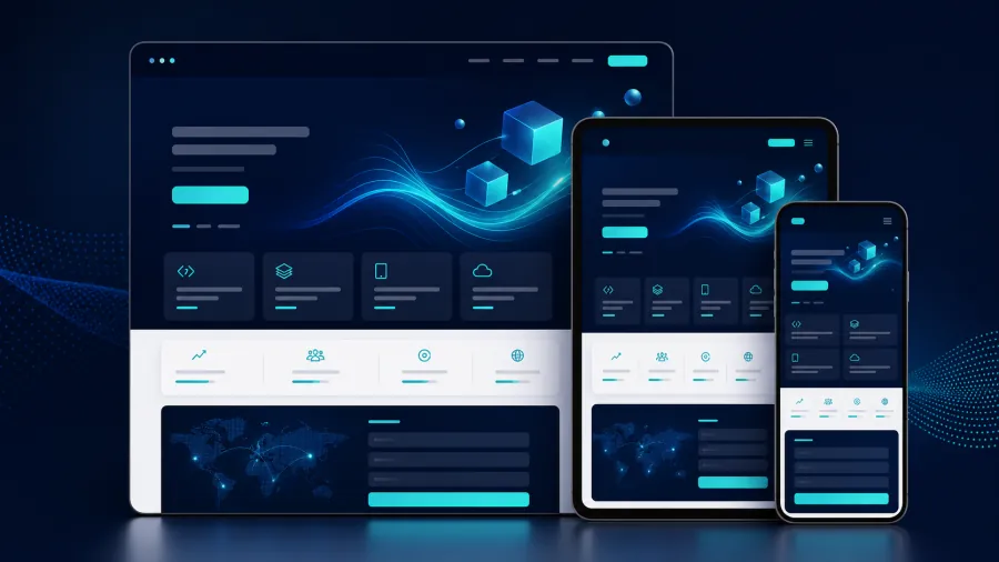Business Website product interface preview
