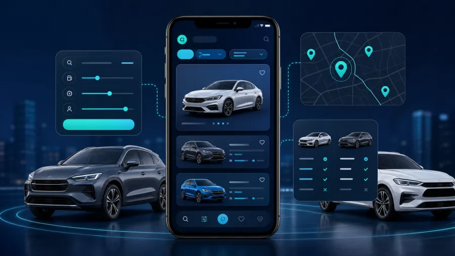 Car Marketplace App product interface preview